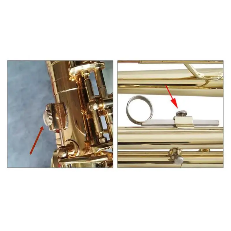 Instrument Repair Brass Screws 2pcs 10x8x4mm M4 For Bb Trumpet Alto Horn Saxophone Maintenance