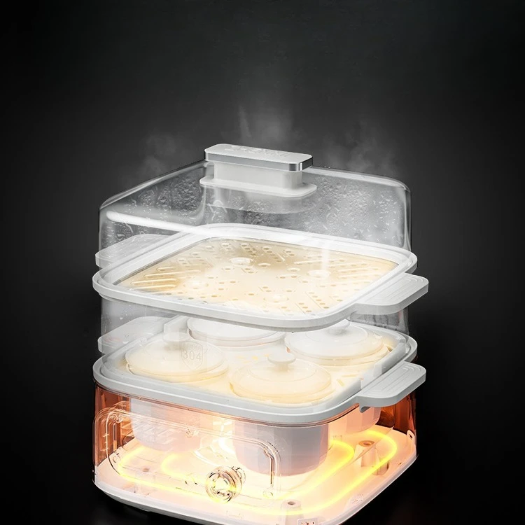 

Steamer Electric Steamer Stainless Steel Household Large Capacity Multifunctional Multi-layer Breakfast Machine Cooking Stew
