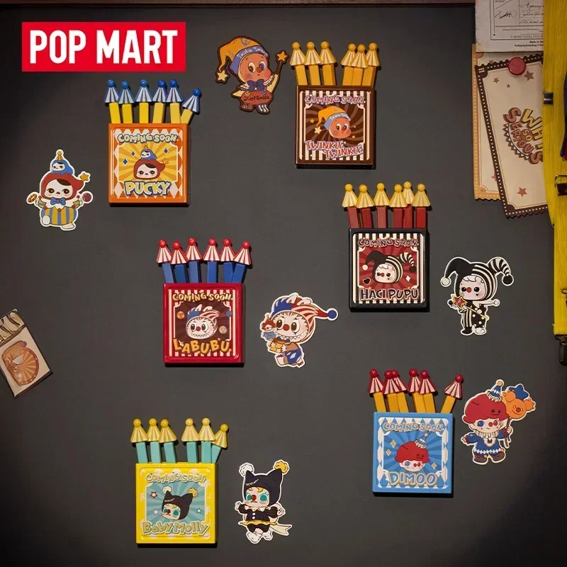 

POP MART Why So Serious Anime Blind Guess Bag with Cute Doll Series Collectibles Magnetic Sealing Clip Storage Box Set