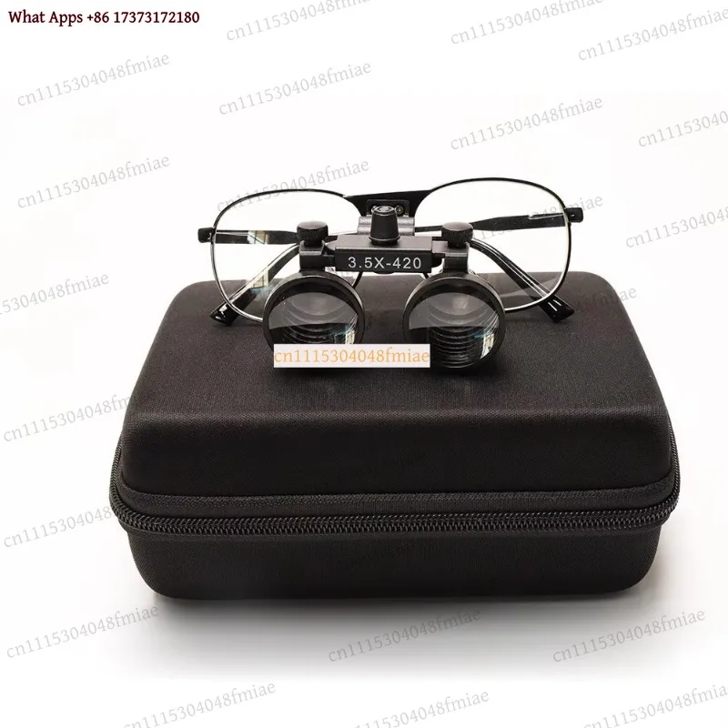 k3 Binocular Dental Loupes 2.5X 3.5X, Metal Frame Surgical Magnifier with 420mm Working Distance