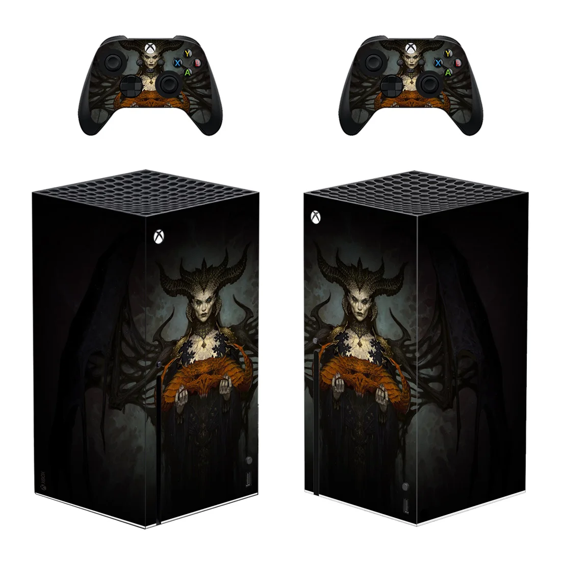 Diablo IV Style Xbox Series X Skin Sticker for Console & 2 Controllers Decal Vinyl Protective Skins Style 1