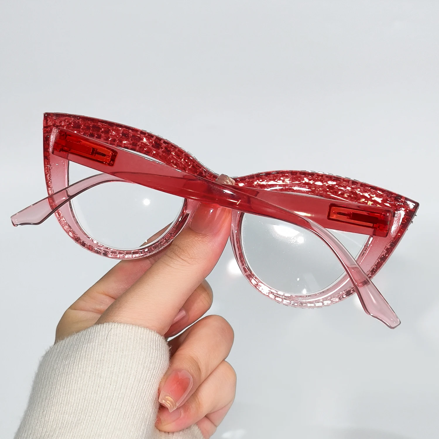 2 Stück elegante Cat-Eye-Lesebrillen für Damen und Herren, Büro- und Computergebrauch, trendige Lesebrillen, Computerbrillen – Detail 11