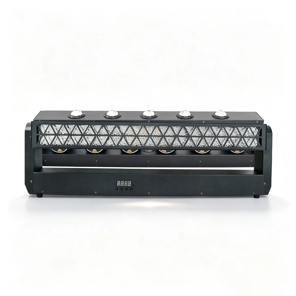 6Heads 6x500MW RGB Laser Bar Light With Strobe Retro Effect Laser Moving Bar Light For Dj Disco Wedding Club DMX Music Control