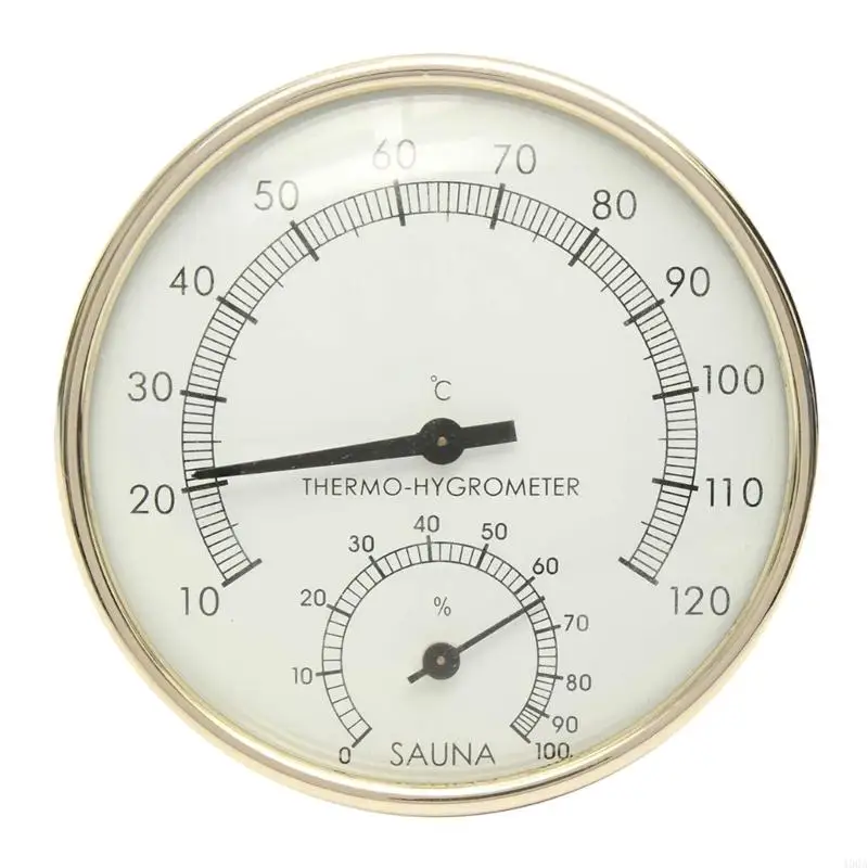 

400A Sauna Thermometer Metal Dial Indoor Thermometer Hygrometer Hygro-thermometer Sauna Room Accessory Temp Gauge