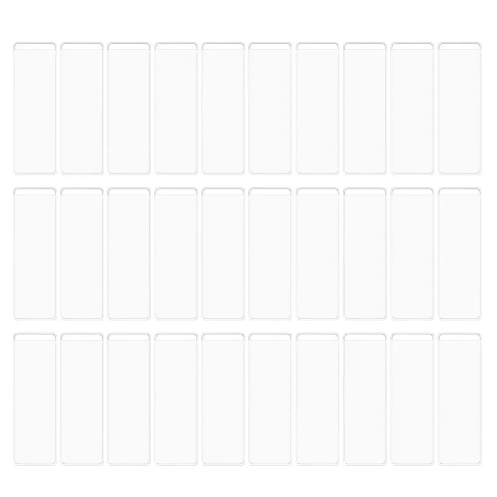 

Clear Self-Adhesive Label Pockets With Index Cards Transparent Holders For File Organization Office Supplies Business Card