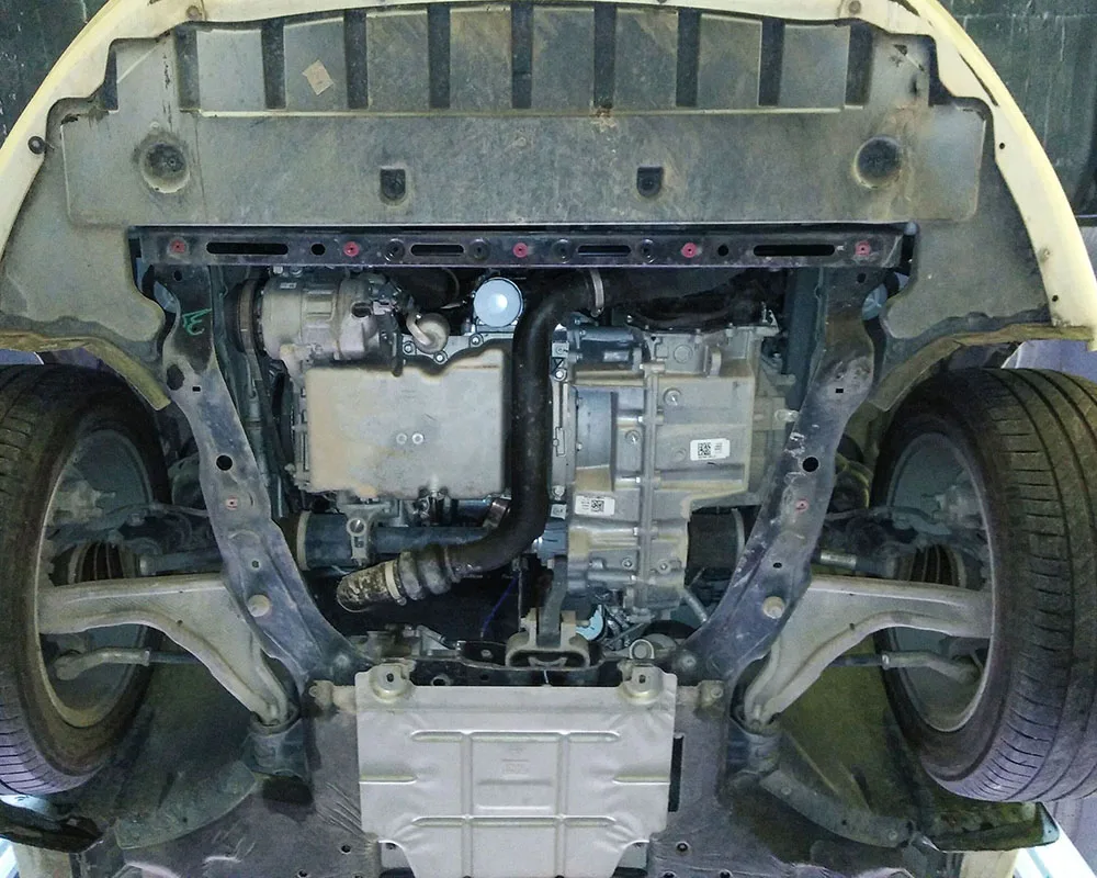 Car Accessories Black Under Engine Guard Mudguard Board Splash Shield Mud Fender Plate Panel For Ford Edge 2015-2022 2.0T 2.7L