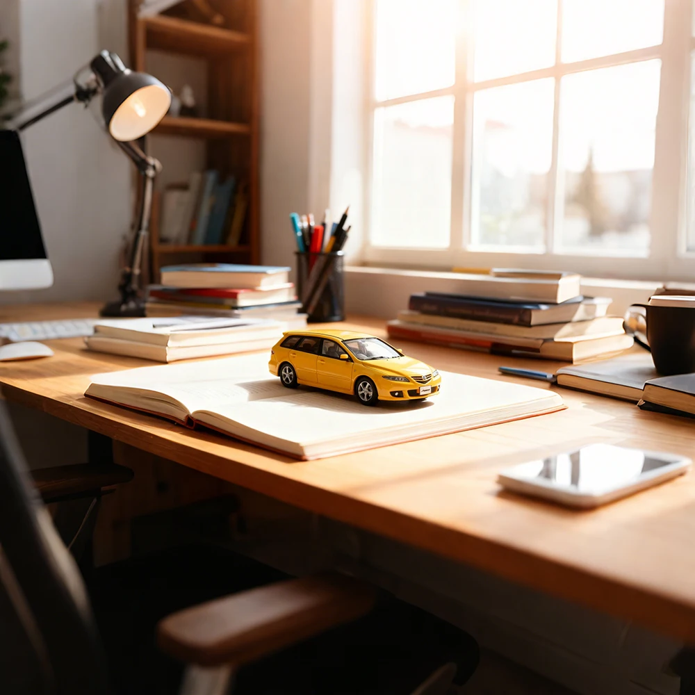 Hi-Story 1/43 modèle de voiture en résine Mazda 6 Wagon 2004 Simulation de haut détail affichage à collectionner modèle de véhicule jouet cadeau décoration