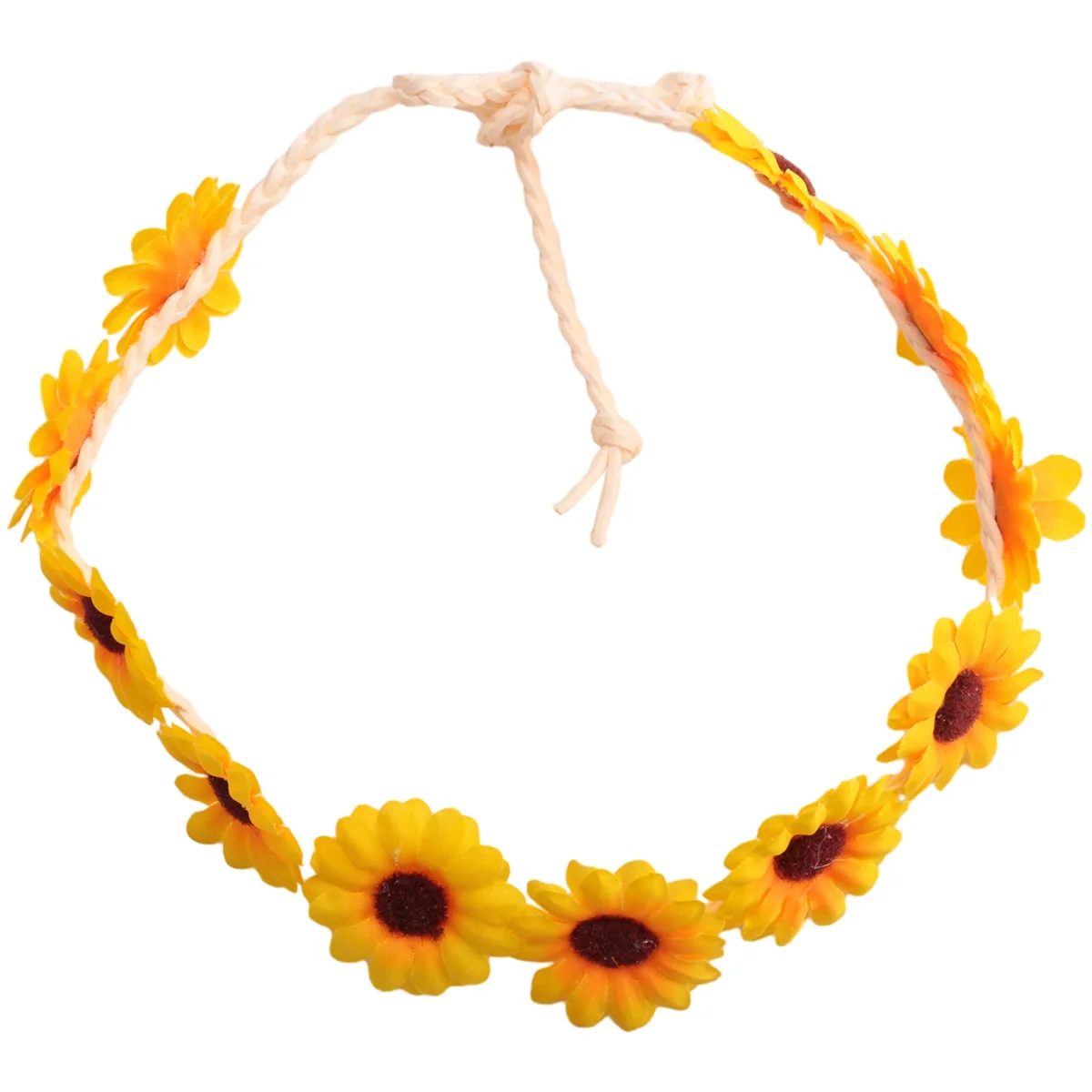 Floral Autumn Sunflower Crown Hair Accessories Bridal Tiara Holiday Hair with Sunflower Hair AccessoriesJAS