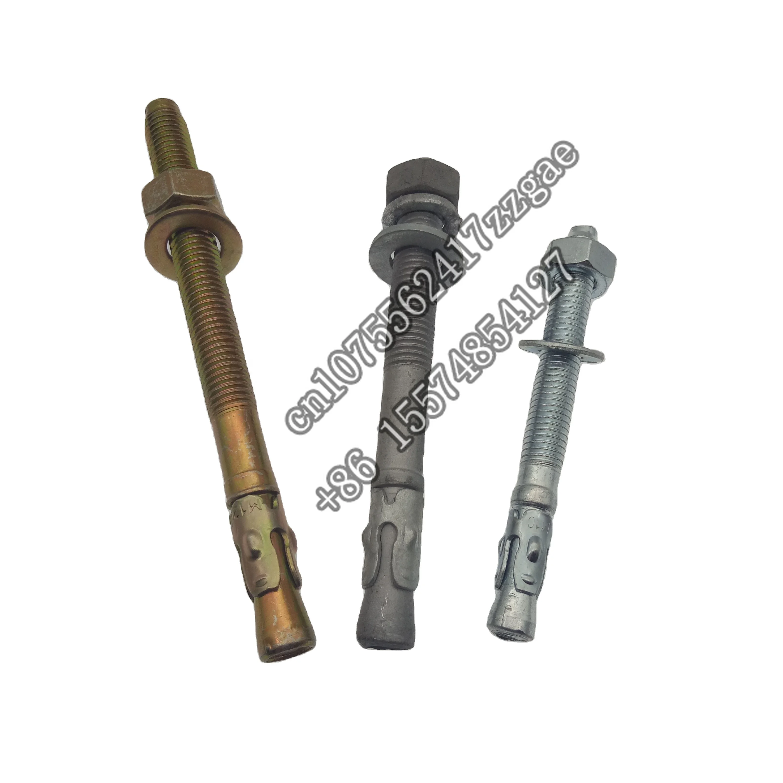 Handan China Manufacturer Wall Plug Expansion Anchor Hot Dip Galvanized Wedge Bolt Chemical