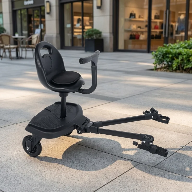 2 In 1 Universal Stroller Buggy Board Detachable Seat Standing Pedal Accessory Second Toddler Sibling Stroller Extension Part
