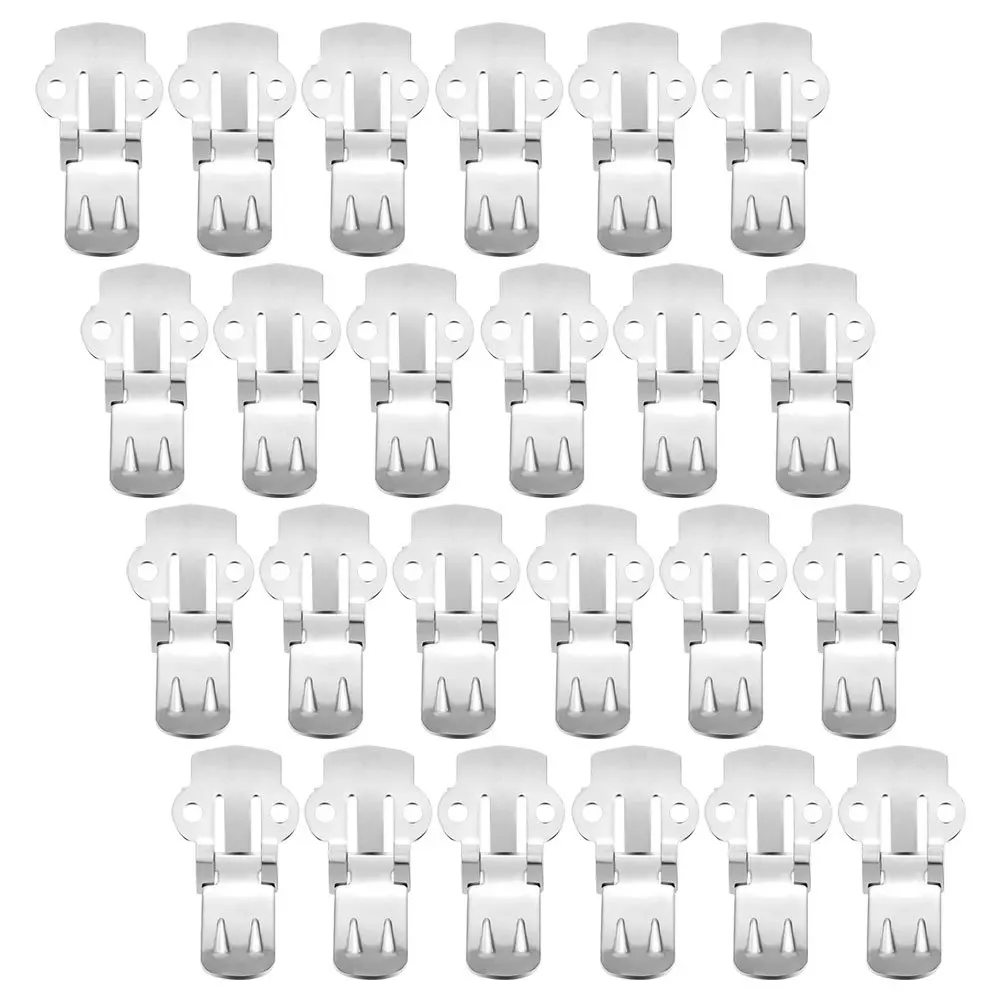 

50pcs Stainless Shoe Clips Flat Blank Detachable Shoe Buckles Diy Craft Buckles For Women Wedding Bridal Decorative Accessories