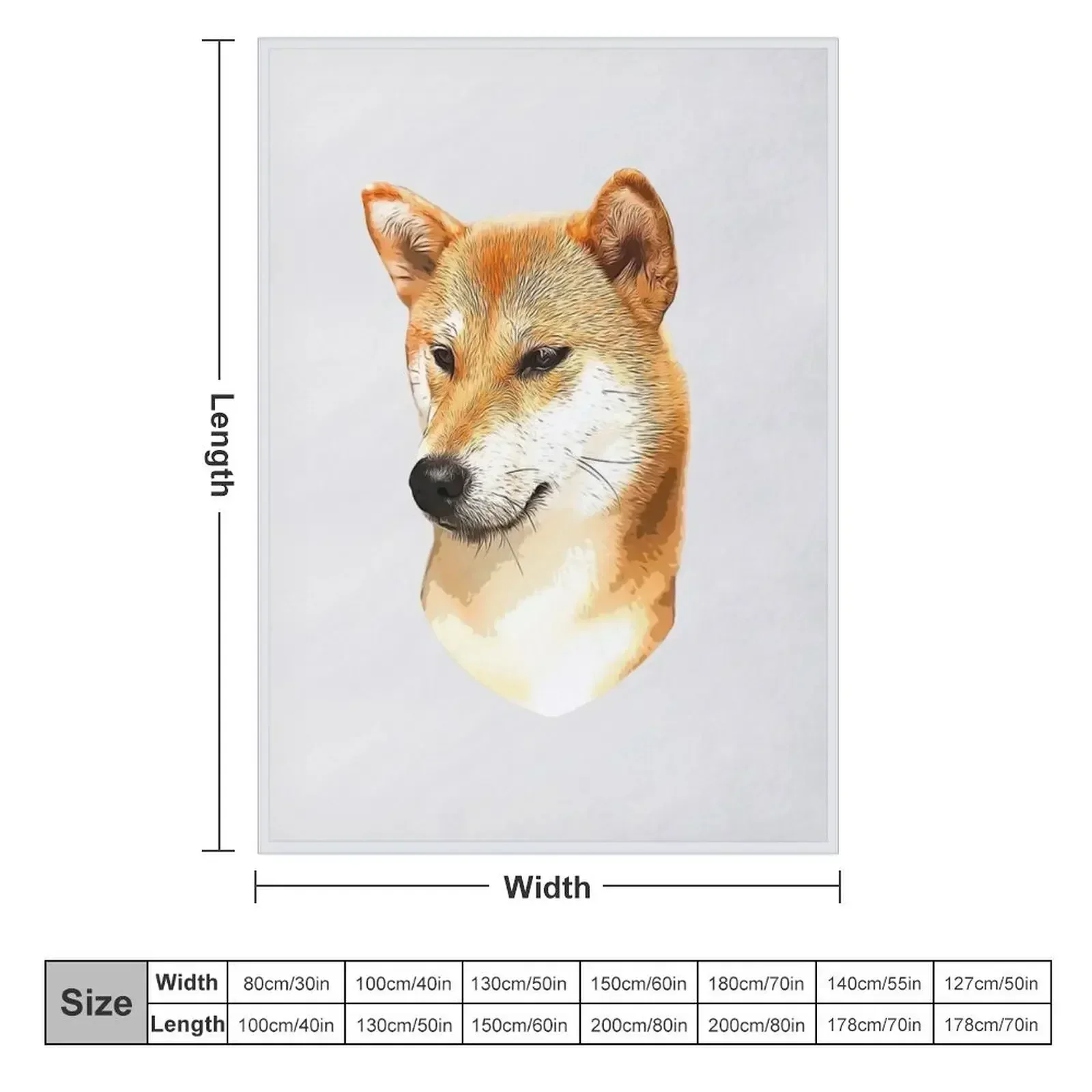 Shiba Inu Stunning Dog! Throw Blanket couch cozy soft plush fuzzy picnic outdoor blanket