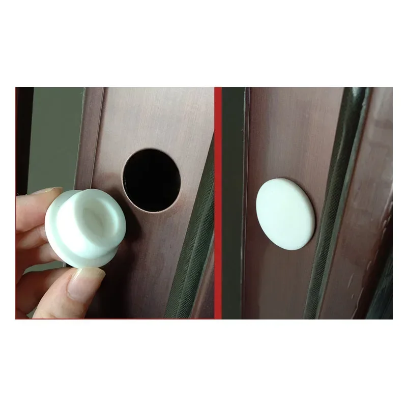 1/2/5/10Pcs 6.8mm - 51.3mm White Silicone Rubber Hollow Stopper Plug Sealing Cap Dust Plugs,Inserts Bungs End Cap