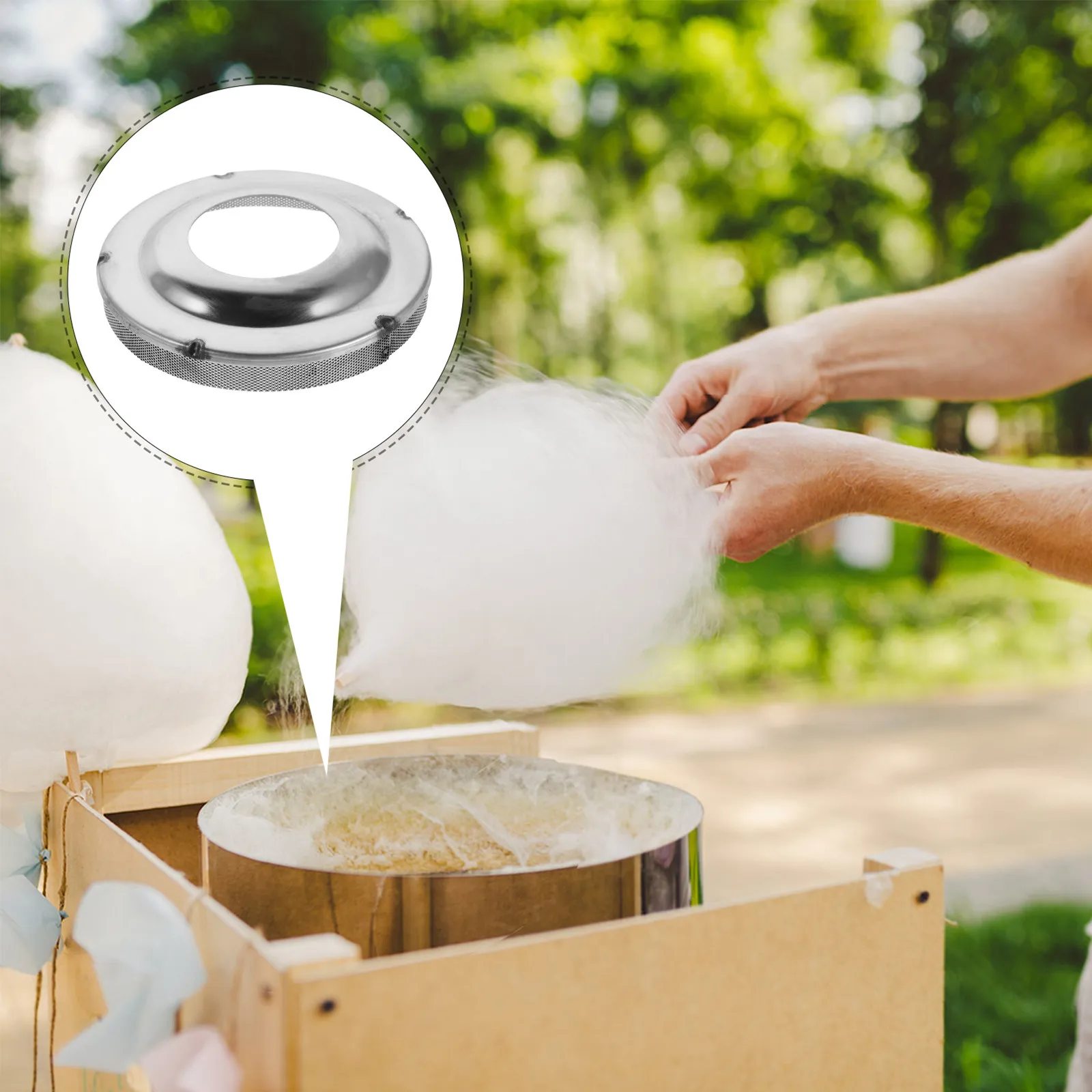 Cotton Candy Machine Spinner Head Cover 10Cm Stainless Steel Universal Mesh Screen Replacement for Sugar Floss Machine Parts