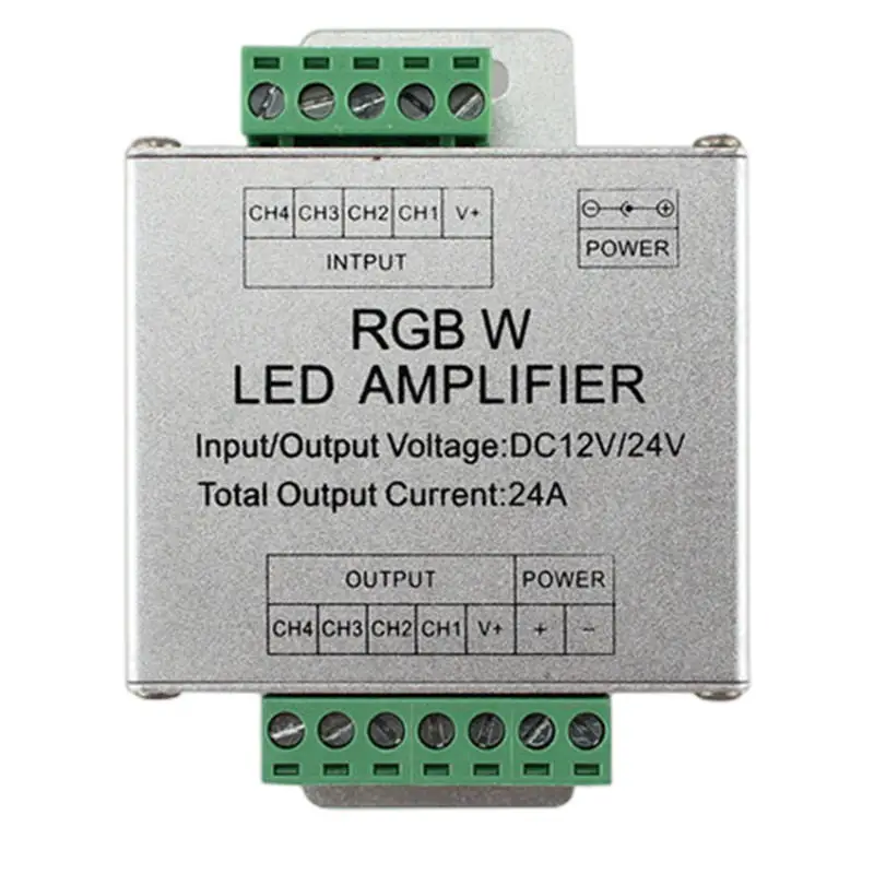 Controlador de amplificador LED, repetidor de potencia de tira CCT, 1CH, 3ch, 4CH, 5CH, 12a, 24a, 30A, 50A, Color único, RGB, RGBW, RGBWW, DC5, 12 y