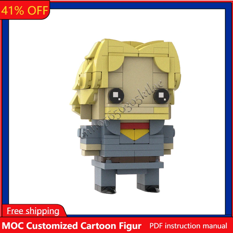 

181Pcs MOC Movie Characters Collect Series Captain Curly Brickheadzes Model DIY Puzzle Birthday Cartoon Anim Figures Toys Gifts