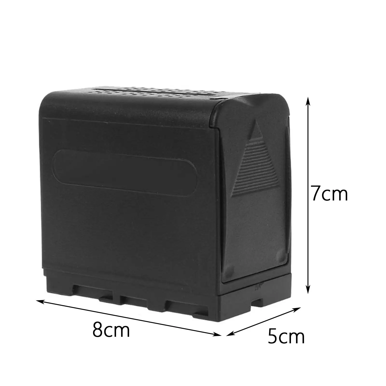 بطارية فارغة NP-F970 NPF970 علبة صندوق محول لـ 6 قطعة AA يناسب لوحات ضوء مصباح الفيديو LED أو الشاشة