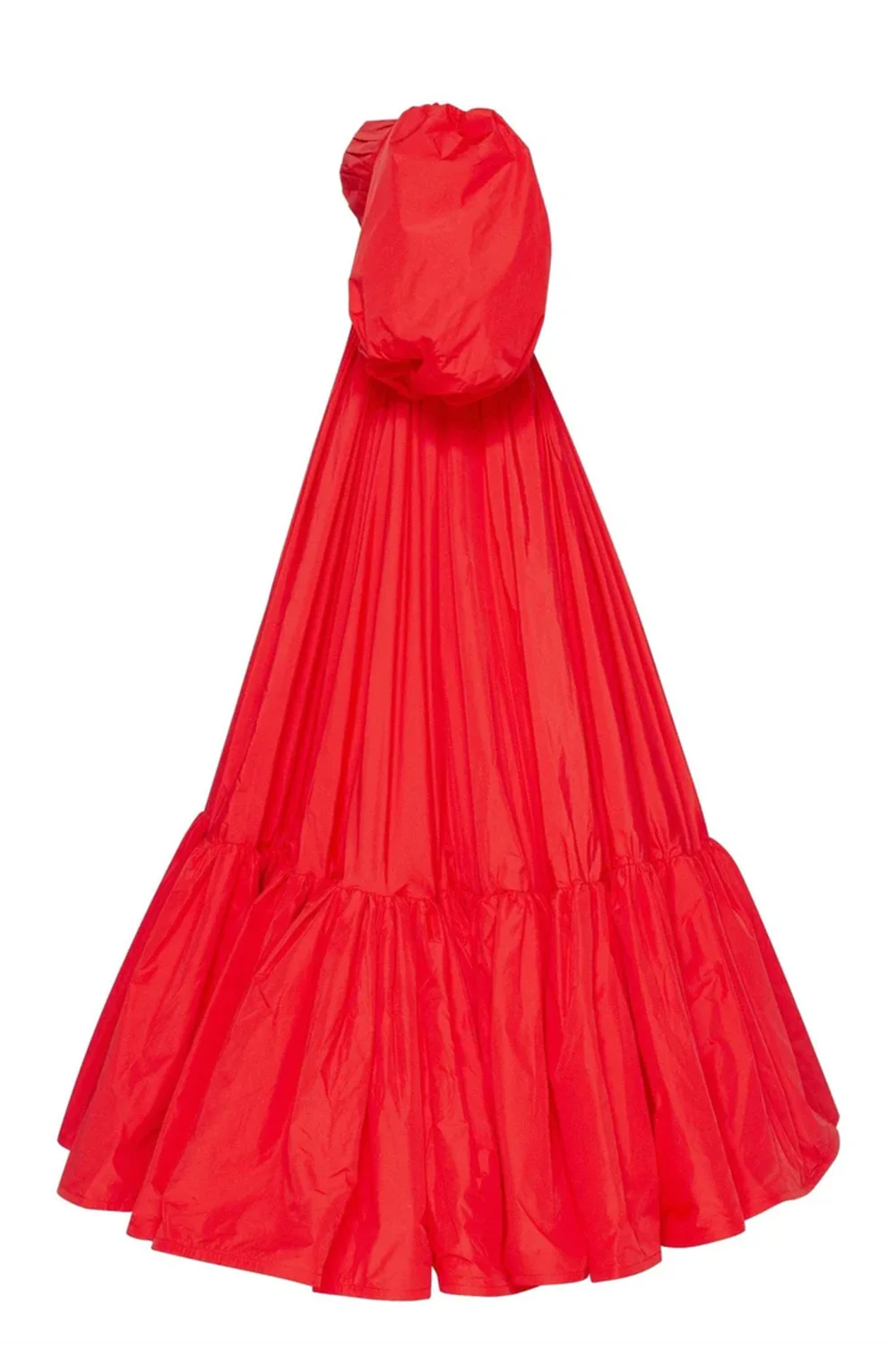 Cathy Red Off the Shoulder Prom Dresses A-line Puffy Sleeves فساتين السهرة Elegant Floor-length Taffeta Vestidos De Noche 2024