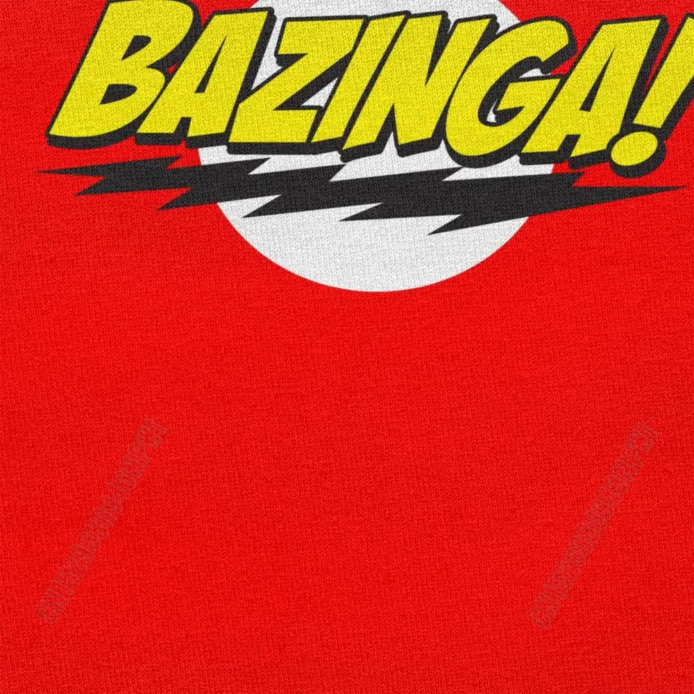 De Big Bang Theory Bazinga T-shirt Mannen 100% Katoen Knappe Sheldon Cooper T-shirt Geek Tbbt Tee Tops Merch Gift