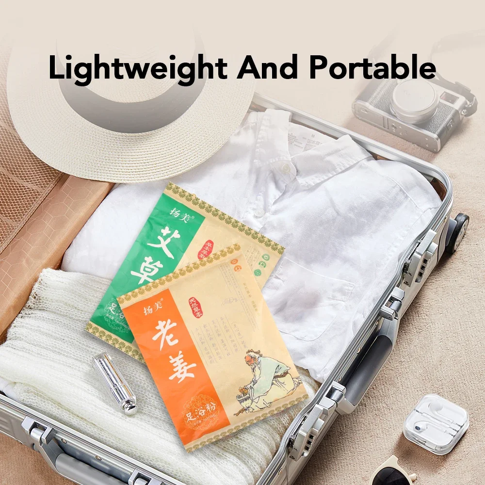 100 كيس مسحوق استحمام القدم الشيح الزنجبيل القدم نقع الاسترخاء مهدئا غسل سبا الرعاية الصحية الجسم السموم النوم أفضل