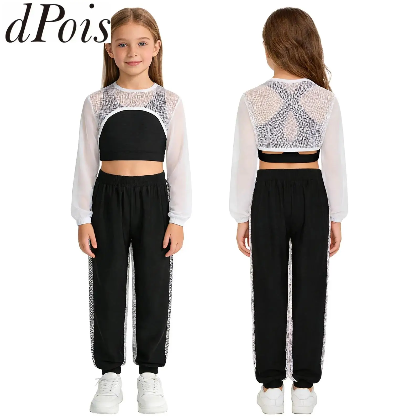 ensemble-de-cheerleaders-pour-enfants-tenue-de-danse-moderne-hip-hop-de-rue-pour-filles-costume-de-scene-haut-court-en-maille-transparente-a-manches-longues-avec-gilet-et-pantalon