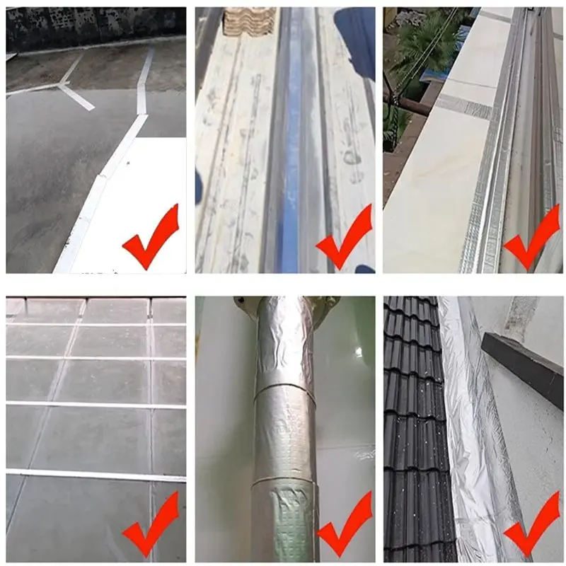 ABVG-Thicken Aluminum Foil Adhesive Tape,10Cm X 5M, For Roof Leak, RV, Crack& Pipe Repair Waterproof Butyl Tape 4