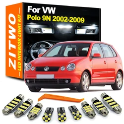 ZITWO 10Pcs LED Interior Dome Reading Trunk Light Kit For VW Volkswagen Polo MK4 9N 9N3 2002 2003 2004 2005 2006 2007 2008 2009