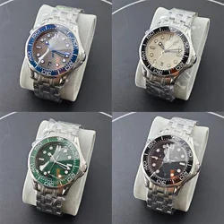 42mm high-quality silver case 300 diving men's watch NH35 movement automatic steel watch box 6o'clock calendar night light watch