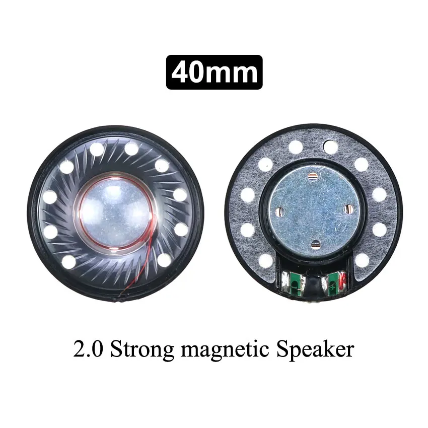 YuXi 2pcs 27mm 30mm 40mm 50mm 32 ohms Wireless Headphone Speaker Driver Neodymium HIFI Headset Horn Full Range Speakers