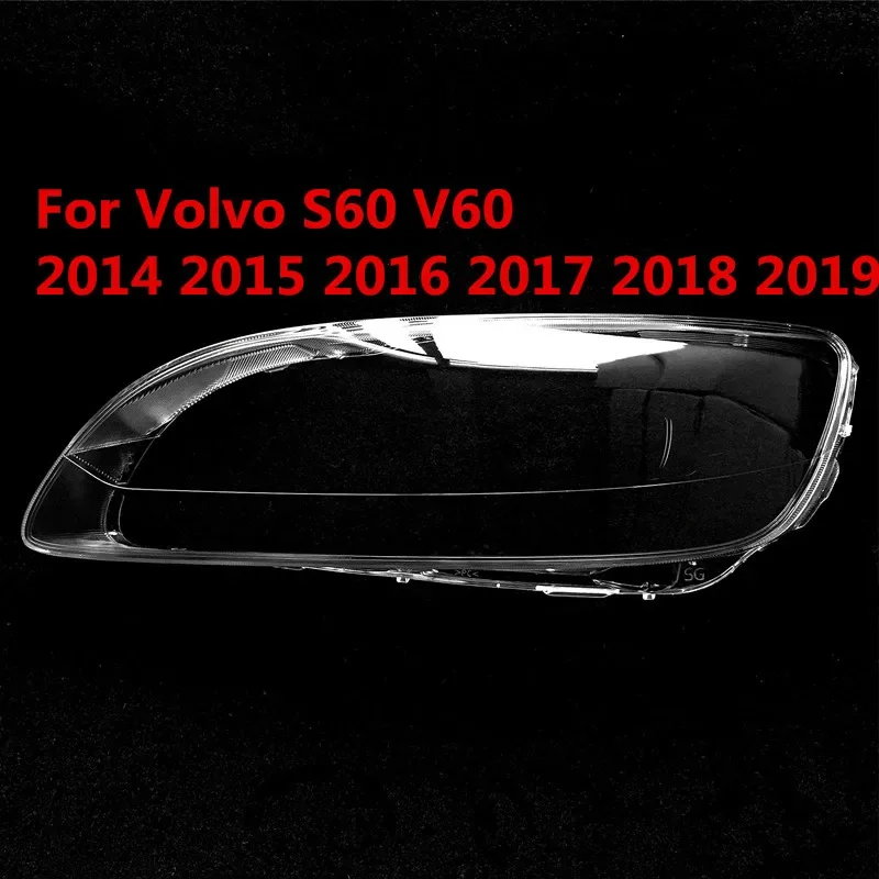 

Прозрачный абажур, чехол для передней фары из оргстекла для Volvo S60 V60 2014 2015 2016 2017 2018