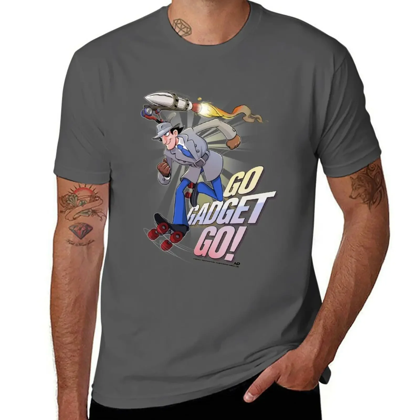 Go Gadget Go T-Shirt summer top customizeds cotton t shirt men