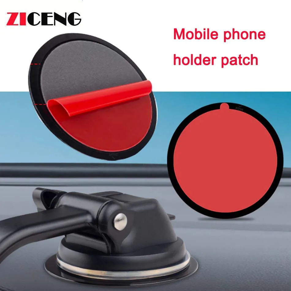 2pcs 80mm Round Base Mount Car Holder GPS Adhesive Sticky Dashboard Suction Cup Disc Disk Sticky Pad Anti-Slip Mat Bracket