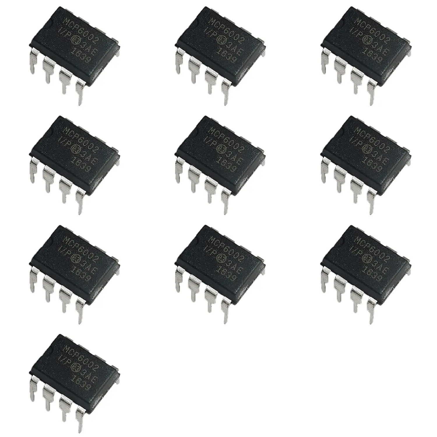 10 قطعة MCP6002 6002 MCP منخفضة الطاقة Op Amp 1 ميجا هرتز عرض النطاق الترددي ، DIP-8.