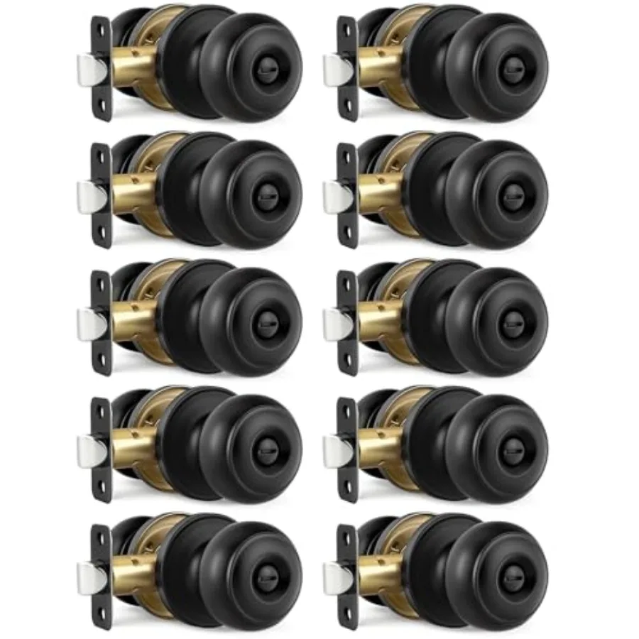 

Door Knobs, 0 Privacy Door Knobs Interior Door Knob for Bedroom/Bathroom Keyless Doorknobs Interior/Exterior Lockset, Modern De