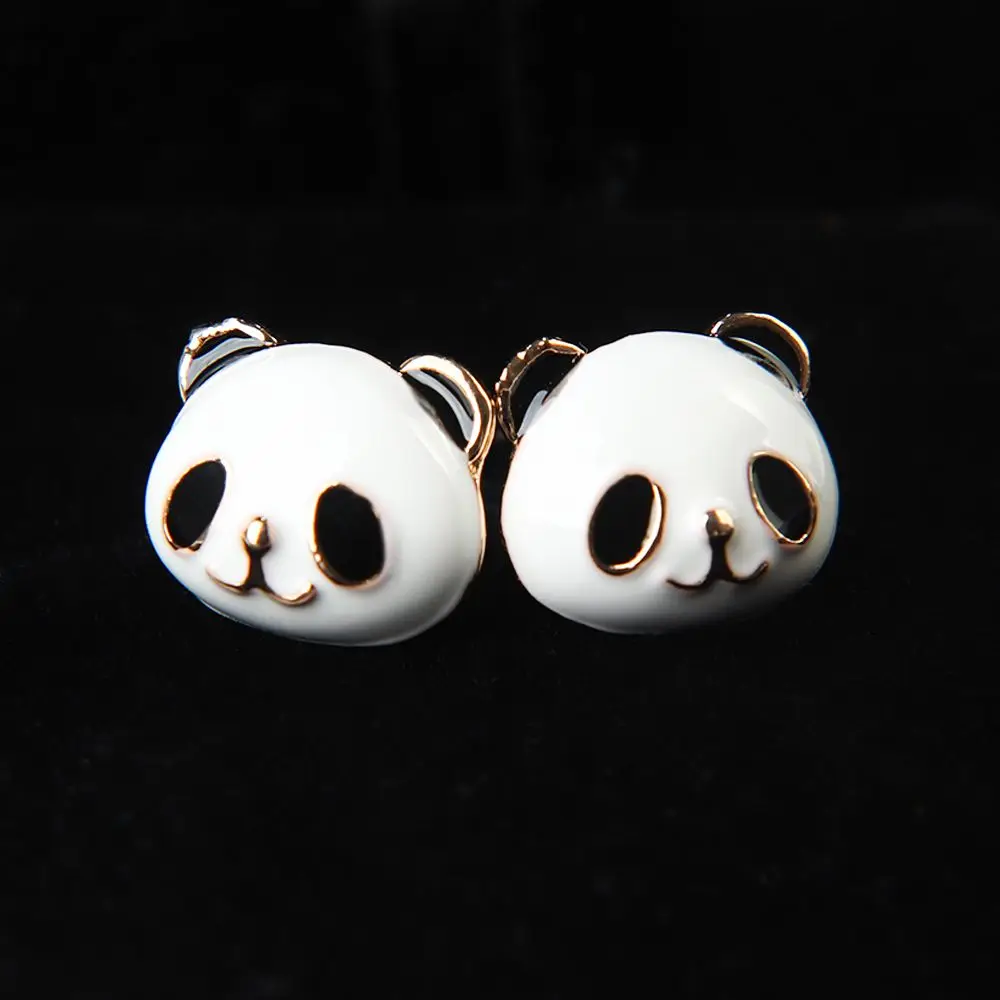 Elegant Jewelry Alloy Panda Shape Stud Earrings Bridal Earrings Ear Stud Earring