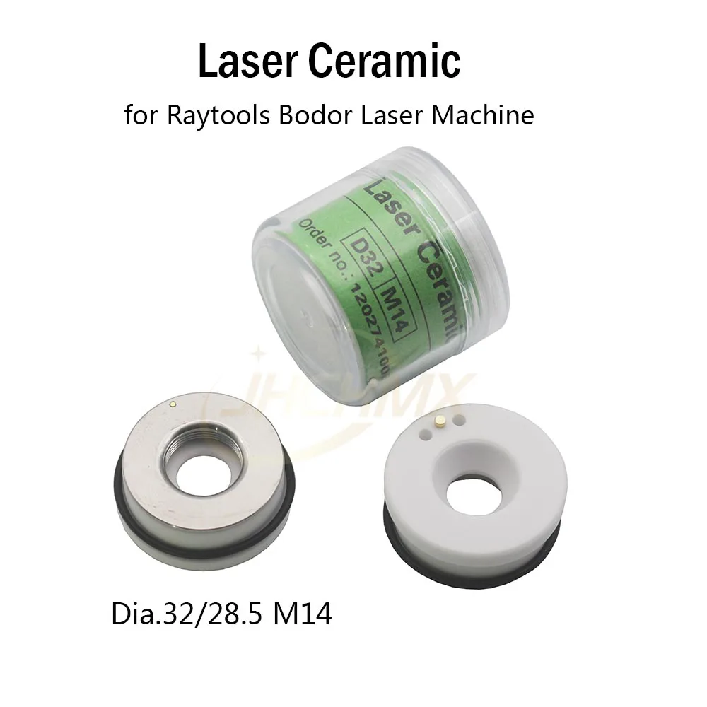 JHCHM – support de buses Laser en céramique Dia.32mm M14 pour Machine de découpe Laser à Fiber, raytools BT240S BM114S BM109 BMH111 114