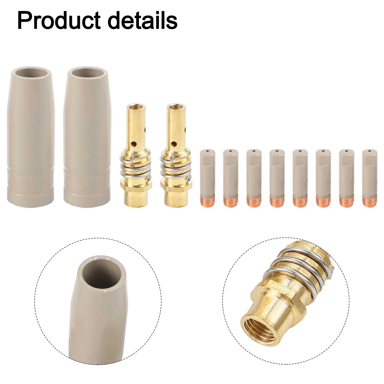 

Electrode Clip Set Coating Protection Nozzle Set Copper Electrode Clip Enhanced Heat Resistance Extended Service Life