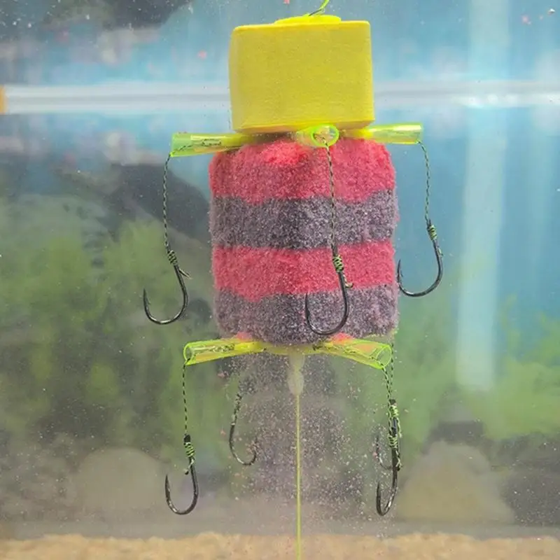 

R6FE Anti Twist Sleeve Design Barbed Hook Fishing Tackle Floating Bighead Carp Hook