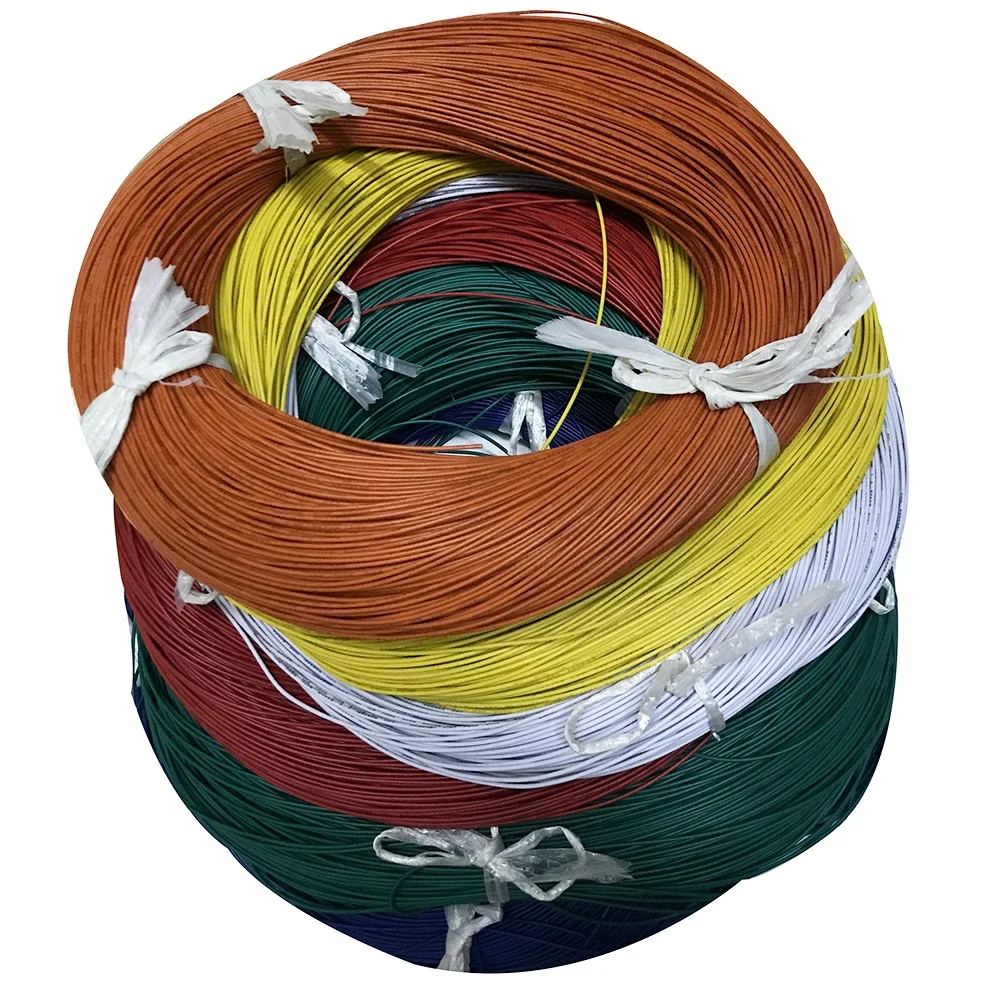 

590M Repaire Wire 24awg 1.4mm PVC Electronic Wire Black Red Green Blue White Yellow Orange Color Led Wire Connect Cable