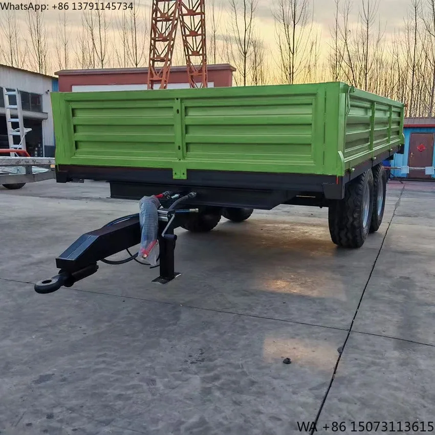 

Горячая продажа: Новый сельскохозяйственный прицеп-самосвал с гидравлическим подъемом для трактора, грузоподъемность 1-6 тонн