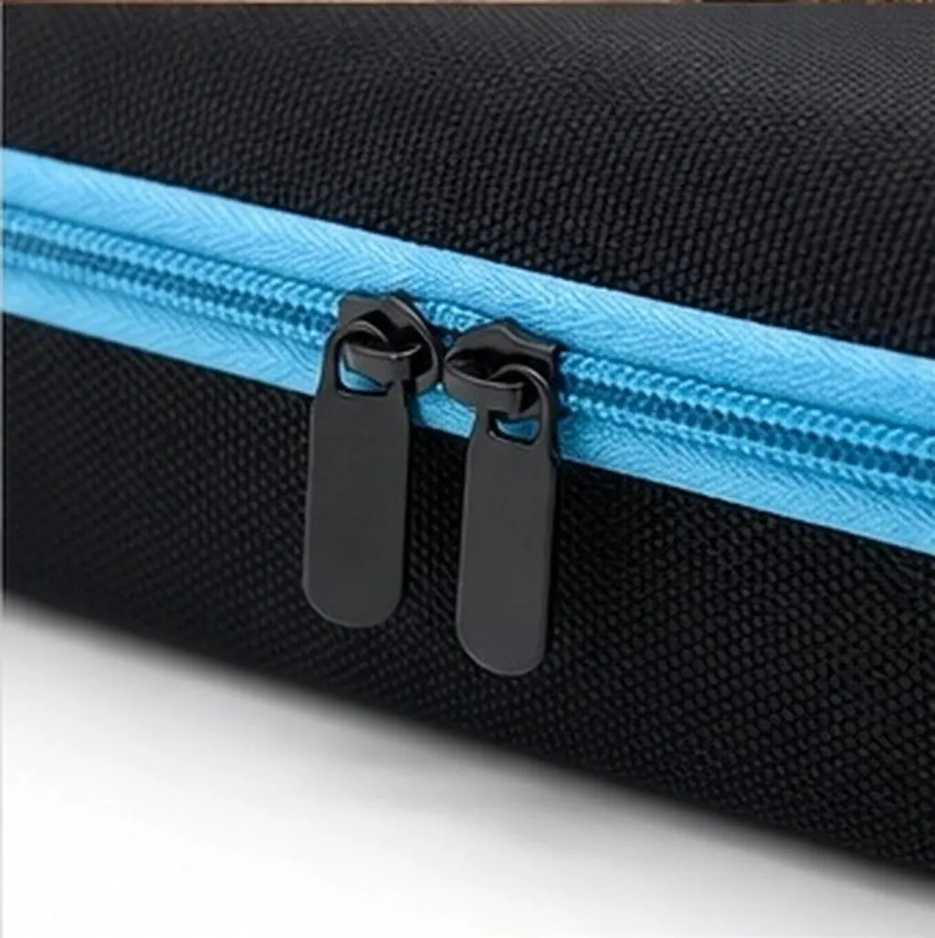 Essential Oil Storage Box Travel Friendly Zipper Closure Solid Construction Holds 5Ml 10Ml 15Ml Bottles Easy Carry Compact