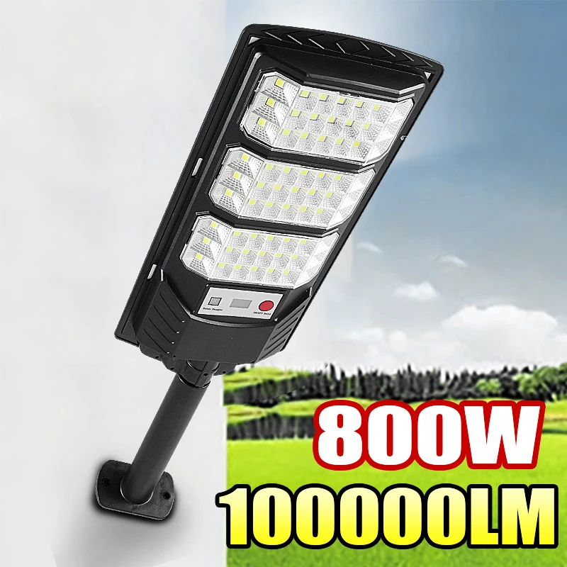 1/2PCS 100000LM 800W Floodlight Bright Solar Led Light Outdoor Powerful Outdoor Motion Sensor Solar Lamp Garden Street Lamp