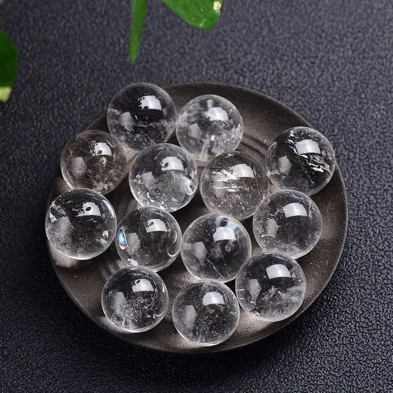 1/2/5pcs Diameter 6-50mm Natural Clear Quartz Sphere Crytsal Ball Healing Stone Reiki Polished DIY Home Room Decoration Gift