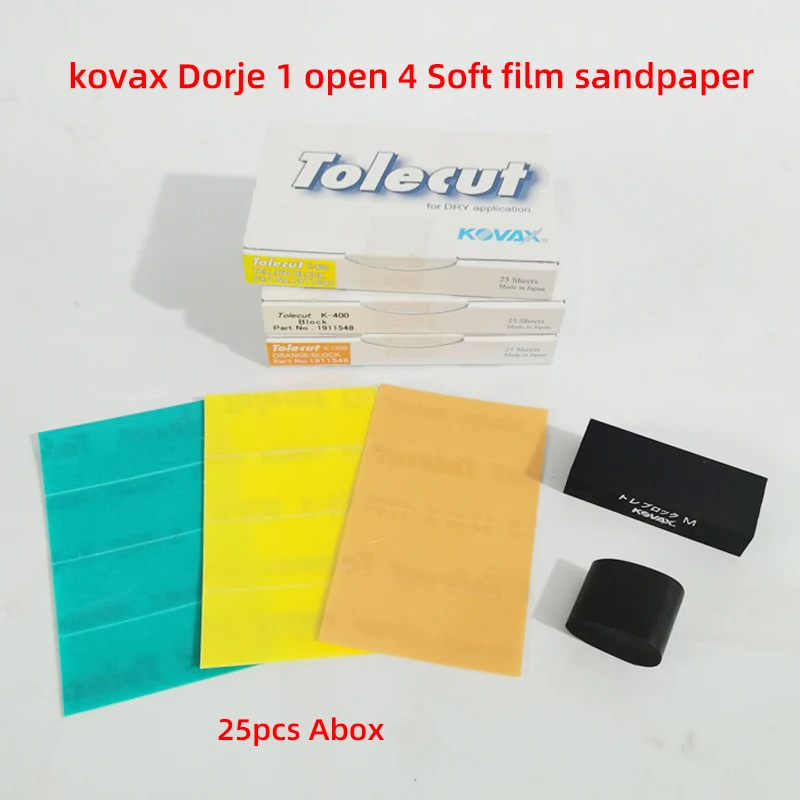 Japão Kovax Ponto Lixamento Papel Ponto Carro Pintura Spray Pequeno Remendo de Polimento Rápido Moagem Areia Seca Fita Traseira 25 Peças