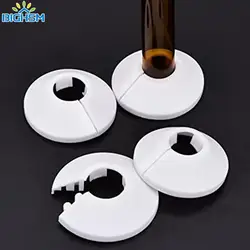 5Pcs Radiator Pipe Collars 13/17/21/26/33/35/41mm Wall Duct Shower Faucet Angle Valve Pipe Plug Decoration Cover Snap-on Plate