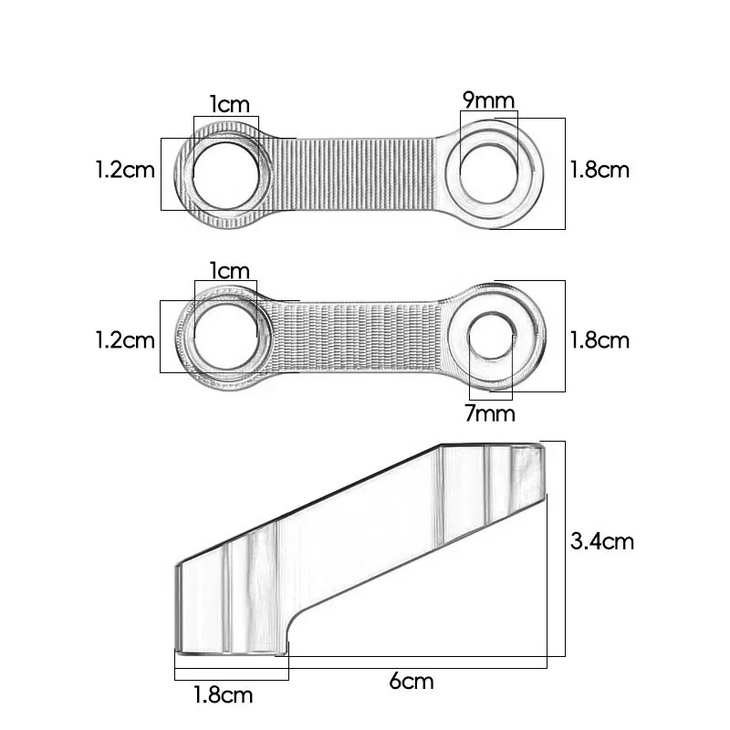 مرآة الرؤية الخلفية تمديد دراجة نارية الملحقات المرايا الناهض تمديد قوس ل KYMCO CV3 DTX360 XCITING DOWNTOWN X-TOWN AK550 #5