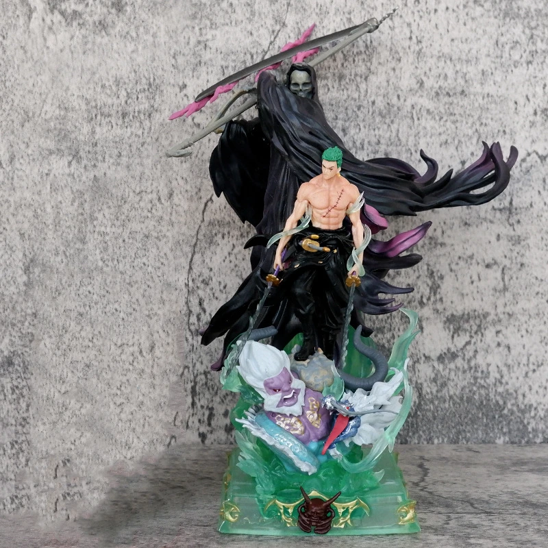 Anime One Piece Roronoa Zoro Battle Ver. PVC Action Figure Statue Collection Ornament Model Kids Toys Doll Gifts 26cm