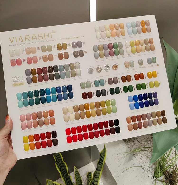 

Viarashi 120 Colors Gel Nail Polish Set Gel Polish Set Easy Soak Off 15 ml Gel Polish Nail Kit Nail Salon Profession