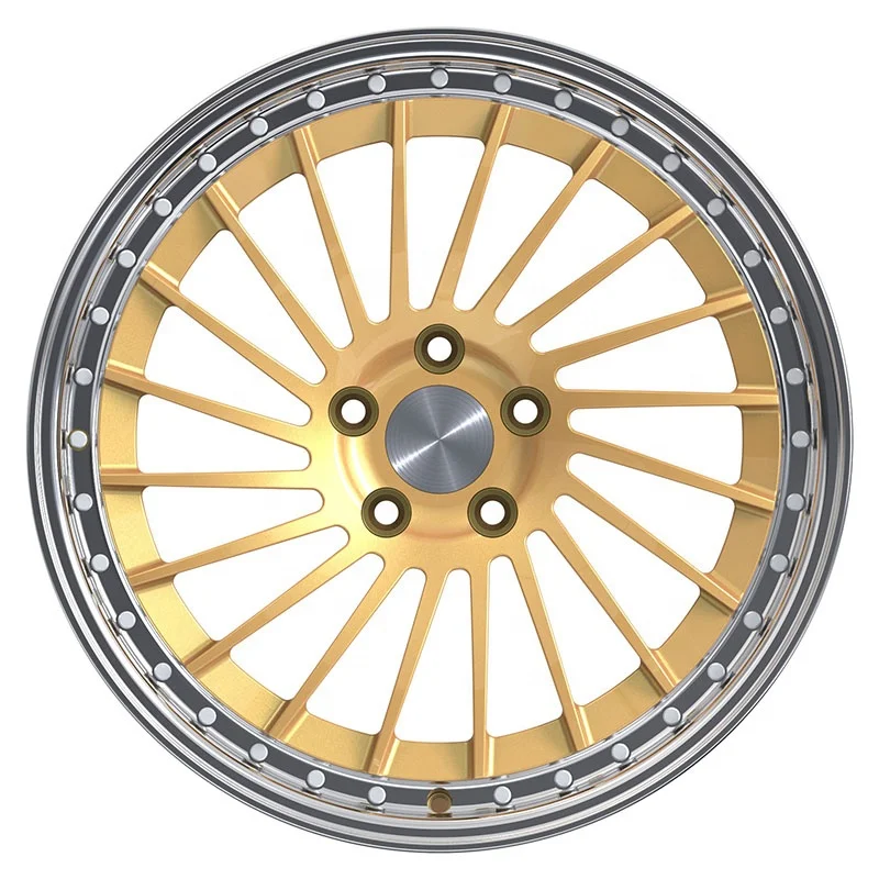 Forged Car Rim 6061-T6 Aluminum Forged Wheel Custom 2 Piece Alloy Car Wheels 5x120