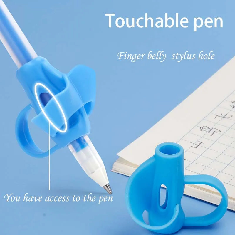 Tenwin Children Writing Correction Device Aid Grip Posture Correction Device Silicone Baby Learning Writing Tool for Students